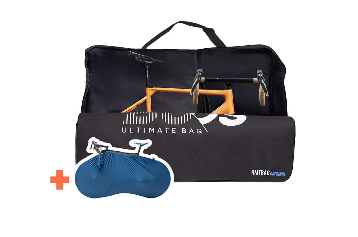 buds fahrradtasche RMTBag Original Fully padded Bike Travel Bag for road, mountain and e-bikes with 2 padded wheel pockets included