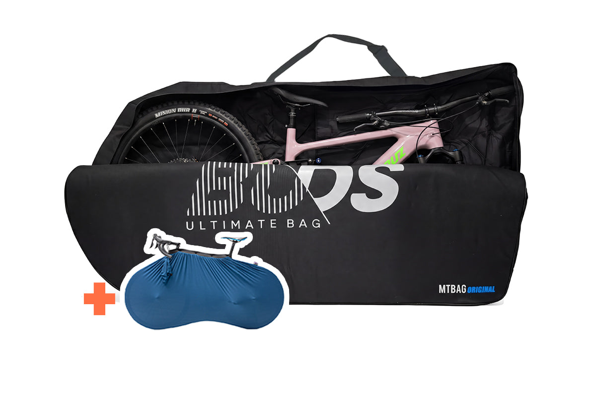 mtb gear bag Fully Padded Bike Travel Bag (5mm) | Thick & Resistant Materials | Transport case for MTB up to 29"