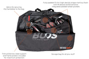 RMTBag Travel Plus | Fully Padded bike travel bag with wheels padded pockets