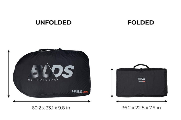 ROADBag Travel Plus | hybrid padded bike travel bag + padded wheelbag